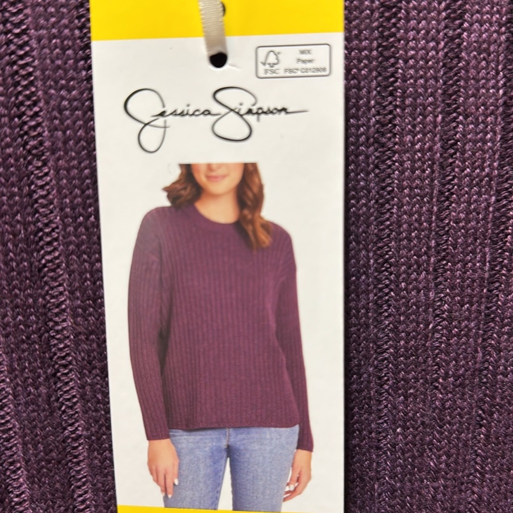 Jessica Simpson Ladies' Ribbed Sweater. - Picture 3 of 4
